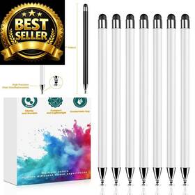 Acempire 607604685086 Stylus 7 Pcs 2-in-1 Pen For Touch Screen High Precision And White