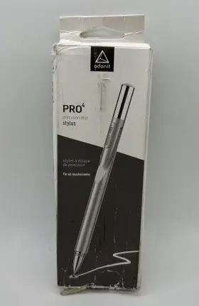 Adonit 847663023195 Pro 4 Precision Disc Stylus - Silver For All Touchscreens Dampening Tip