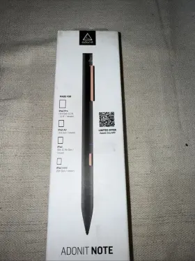 Adonit 847663023379 Note Black Palm Rejection Stylus And High Accuracy Pen For Ipad