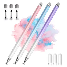 Ambervec 714532191555 Stylus Pens For Touch Screens 2 In 1 High Precision Universal Pen