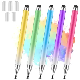 Ambervec 769326838420 Stylus Pens For Touch Screens Universal 2 In 1 Pen Ipad C