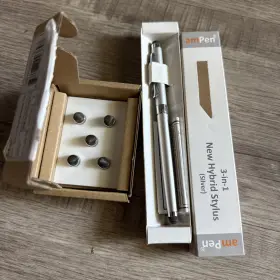 Stylus-ds03s Ampen Hybrid 3-in-1 Stylus - Universal Free 5 Tips