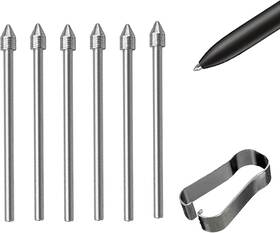 Anglepingping 445033936958 6 Pcs Galaxy Tab S Pen Metal Nibs/tips Replacement For Samsung S10 /s