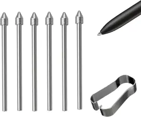 Anglepingping 445033936958 6 Pcs Galaxy Tab S Pen Metal Nibs/tips Replacement For Samsung S10 /s