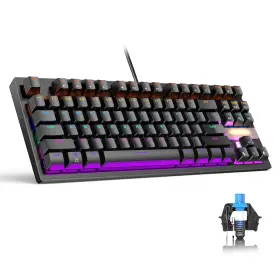 Anivia 973516857304 True Mechanical Gaming Keyboard With Blue Switches 87 Keys Waterproof