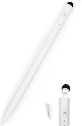 Aplfan 445014746767 Dual Tip Pencil For Ipad 2018-2026 Hidden-port Stylus With All-day Battery Til