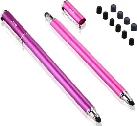 Bds02pp Bargains Depot 2 Pcs New Upgraded 0.18-inch Small Tip Series 2-in-1 Purple/pink