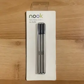 Barnes & Noble 780594484813 Nook Vara Stylus 2-in-1 Refill 3-pack Black Ink Inserts New And