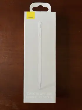 Sxbc000202 Baseus Capacitive Led Stylus For Phone / Tablet Smooth Writing White - Apple