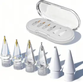 Bcavme 741654719794 Upgraded Replacement Tips For Apple Pencil Pro/1st Gen/2nd Gen/usb-c With Storag