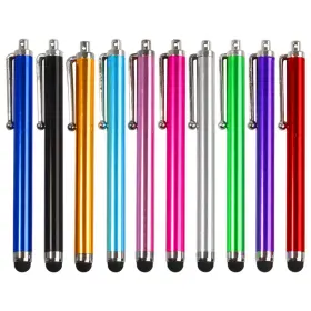 22411336 Bibabala 10pcs Touch Screen Round Clip Design Pc Stylus Pen Phone Random Color