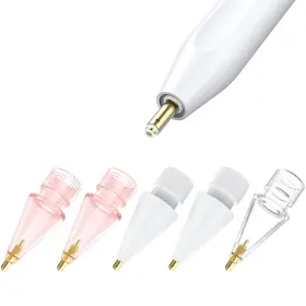 Boben 720482733394 5 Pack Clear Pencil Tips For Apple 2nd Generation And 1st F