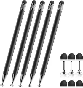 Bopomofo 313027812892 Stylus 5 Pcs 2-in-1 Pen For Touchscreen High Precision And Se