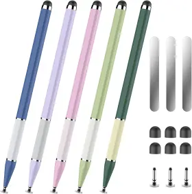 Bopomofo 313057248227 Stylus Pen For Touchscreen 5 Pcs 2-in-1 Magnetic High Sensit