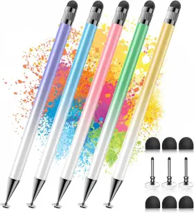 Bopomofo 705353733970 Stylus 5 Pcs 2-in-1 Pen For Touchscreen High Precision