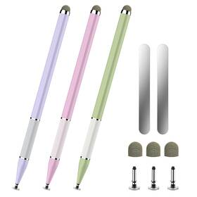 Bopomofo A68-3/zfl Stylus Pen For Touchscreen 3 Pcs 2-in-1 Purple/pink/light Green
