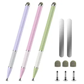 A68-3 Bopomofo A68-3/zfl Stylus Pen For Touchscreen 3 Pcs 2-in-1 Purple/pink/light Green
