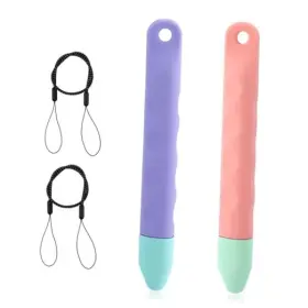 G27076 Boxob 2pcs Kid-friendly Tablet Stylus With Tethers Universal Kids Pens For