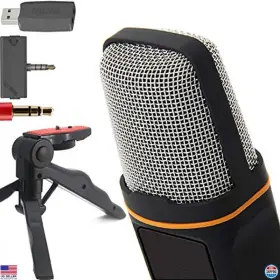 Sf-666pro Brand Zaxsound Cardioid Condenser Microphone With Tripod Stand For Pc Iphone Youtube
