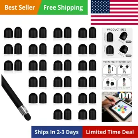 677511 Bremorou 40 Pcs Stylus Tips Replacement Only Pencil Rubber For Pens Soft No