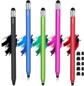B0dmnjdcnk Callsky-tab Stylus Pens For Touchscreen 2 Size Rubber Tips Pen With Metal Hexagonal B