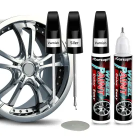 B0021 Carsupro Silver Wheel Touch Up Paint. Scratch Repair Pen. Car Rim Paint Pen Quic