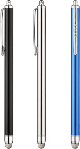Ccivv 313045331382 Stylus 3 Pcs Mesh Fiber Tip Pens For Touch Screen Devices 6 Extra Repl