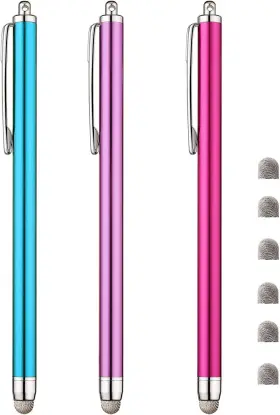 5962858609 Ccivv Stylus Pens For Touch Screens With Thin Fiber Tips Pink/purple/aqua Blue