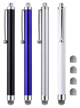 Ccivv 704298060226 Stylus 4 Pcs 5.0 Inch Mesh Fiber Tip Pens For Touch Screen Compatibl