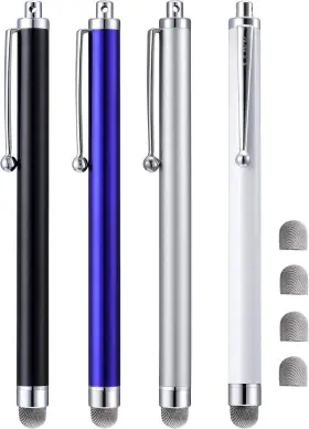 Ccivv 744110630459 Stylus 4 Pcs 5.0 Inch Mesh Fiber Tip Pens For Touch Screen Compatible W