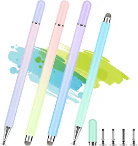 Ccivv 744759018892 Stylus Pens For Touch Screens 4 Pcs High Precision Disc With Magnetic Ca