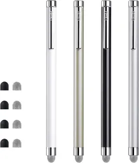 Chaoq 313092680624 Stylus Pens For Touch Screens 4 Pcs Mesh Fiber With Replaceable