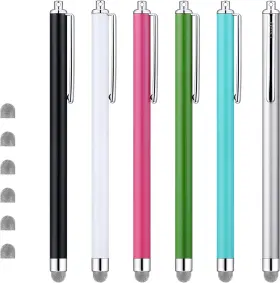 Cq-3021 Chaoq Stylus Pens For Touch Screens Mesh Fiber Capacitive 6-pack With
