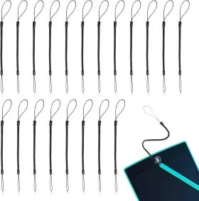 Penleash-20 Chaseroad 20pcs Pen Leash For Clipboard - Anti-lose Elastic Lanyard Tether Black