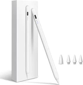 716-wh Cisteen Stylus Pen For Ipad 2025-2018 With Faster Charge Tilt Sensor White