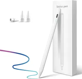Cs-pen-002 Cisteen Stylus Pen For Ipad 2025-2018 With 13 Mins Fast Charge Tilt Matte White