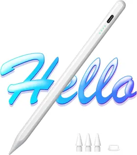 Us-ld100-wh Cisteen Stylus Pen For Ipad 2024-2018 With Faster Charge Tilt Sensor Pearl White