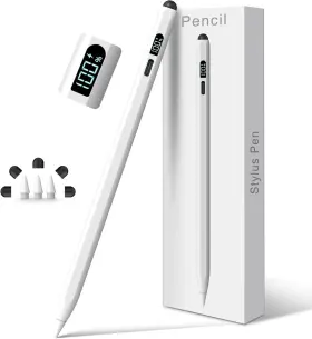 Digiroot 445038038053 Ipad Apple Pencil 2025-2018 Led Power Display Dual-tip Stylus Pen With