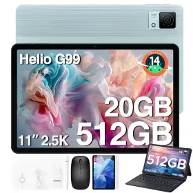 Doogee 923740241622 T40 Vip Tablet With Keyboard 11 Inch 2.5k Helio G99 Octa-core 20gb