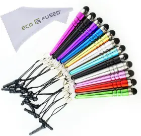 Aq26q-spb-mcb Eco-fused Stylus Pen Bundle 12 Pack/short Pens With 3.5mm Jack Connector