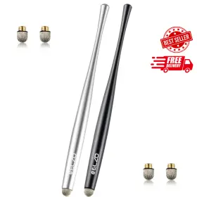 39sp-ct2p-2bse Elzo Stylus Pen Combo Universal Capacitive Touch Screen 2 Packs With 4 Fiber For