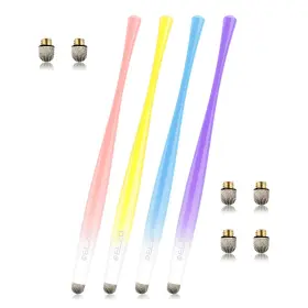 39sp-ct4p-2bupype Elzo Capacitive Stylus Pens Premium Metal 4 Pack Blue Purple Yello Pink
