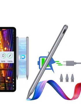 6co0040101 Esr Tech Dark Silver Stylus Pen For Ipad Pro/air/mini Tilt Palm Rejection 2018-2025