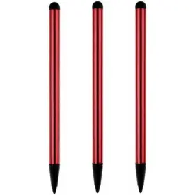 Essivox 726899966905 3pcs Red Universal Stylus Pen Set For Touch Screens Precision Fine Point