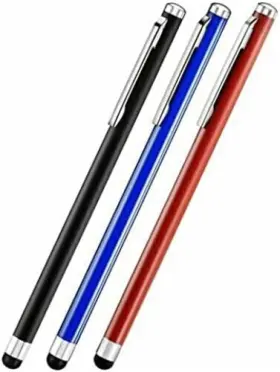 Factory Direct 686461152153 Insignia - Stylus Pen 3 Pack Universal Capacitive Touch Black Red Blue