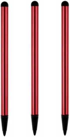 Wfa1096 Fansoftiks 3pcs Red Stylus Pens For Touch Screens Fine Point Pencil And Other