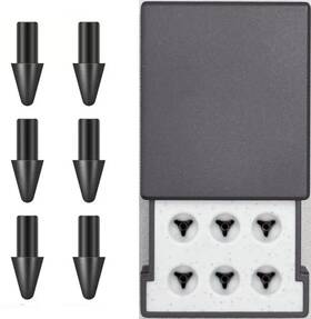 Fllynewrite 717701735222 6pcs Original Tips For Remarkable Paper Pro Pen 6 Tips-black