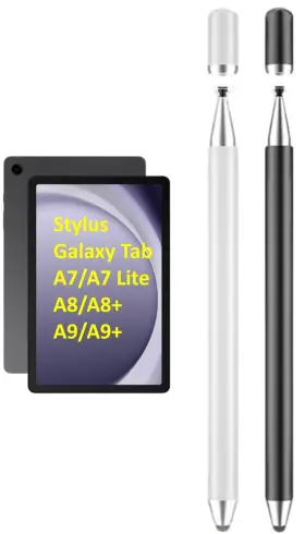 Fllynewrite 757876897974 2pcs 2-in-1 Stylus Pen For Samsung Galaxy Tab A9 Plus/a9/a8/a8 Plus/a7/a7 Li