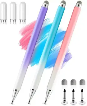 Fllynewrite 769016600894 2-in-1 Tab A9 Stylus Pen For Samsung Galaxy A9/a9 /7 Pink Purple Blue