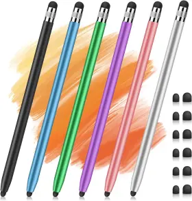 2yjtdrb6pzh Frafode 6 Pcs Stylus Pens For Touch Screens 2 In 1 High Multi-colored 6packs